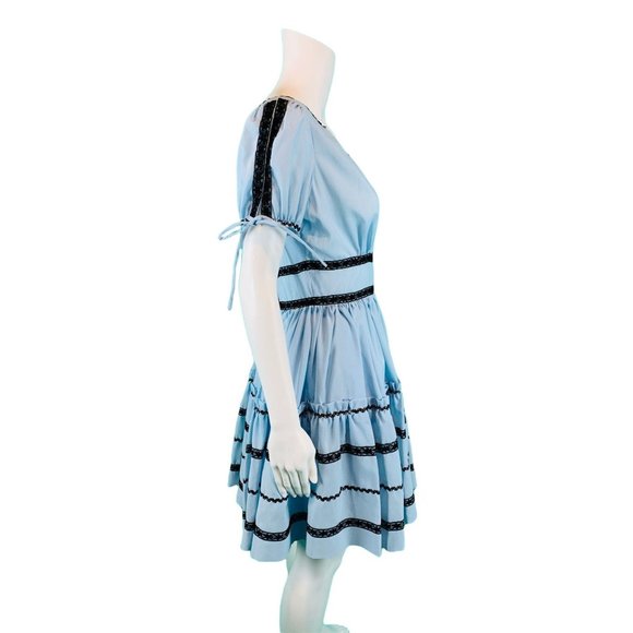 Vintage 1960s Party Square Dance Ric Rac Dress | W 28" - Picture 8 of 10